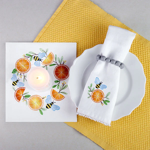 Buzzing with Sweetness Citrus Wreath - Image 2