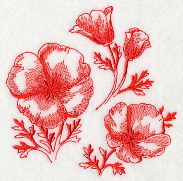 California Poppy Botanical (Toile) - Image 4