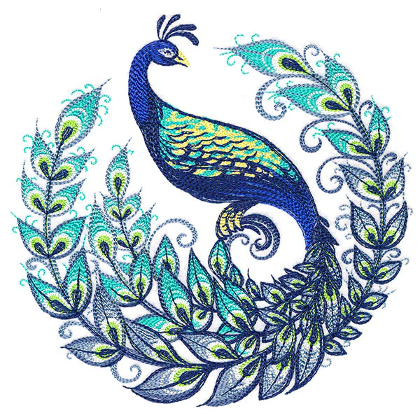 Calligraphic Peacock - Image 3