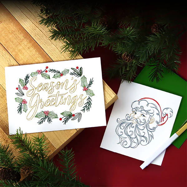 Calligraphic Santa (Cardstock) - Image 2