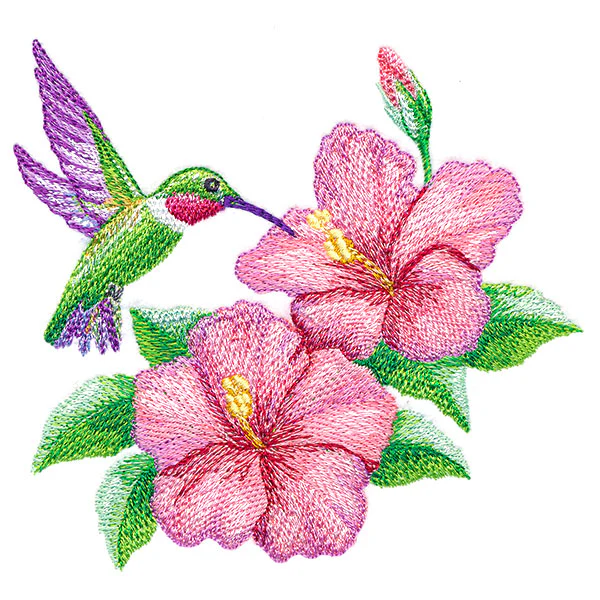 Calming Hummingbird and Hibiscus - Image 7