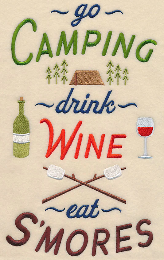 Camping Wine S'mores