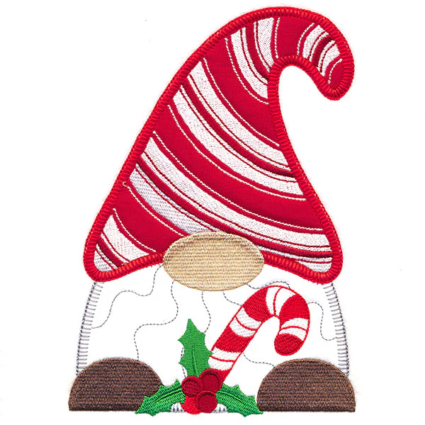 Candy Cane Gnome (Heirloom Applique) - Image 2