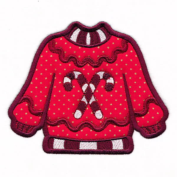 Candy Cane Ugly Christmas Sweater (Applique) - Image 2