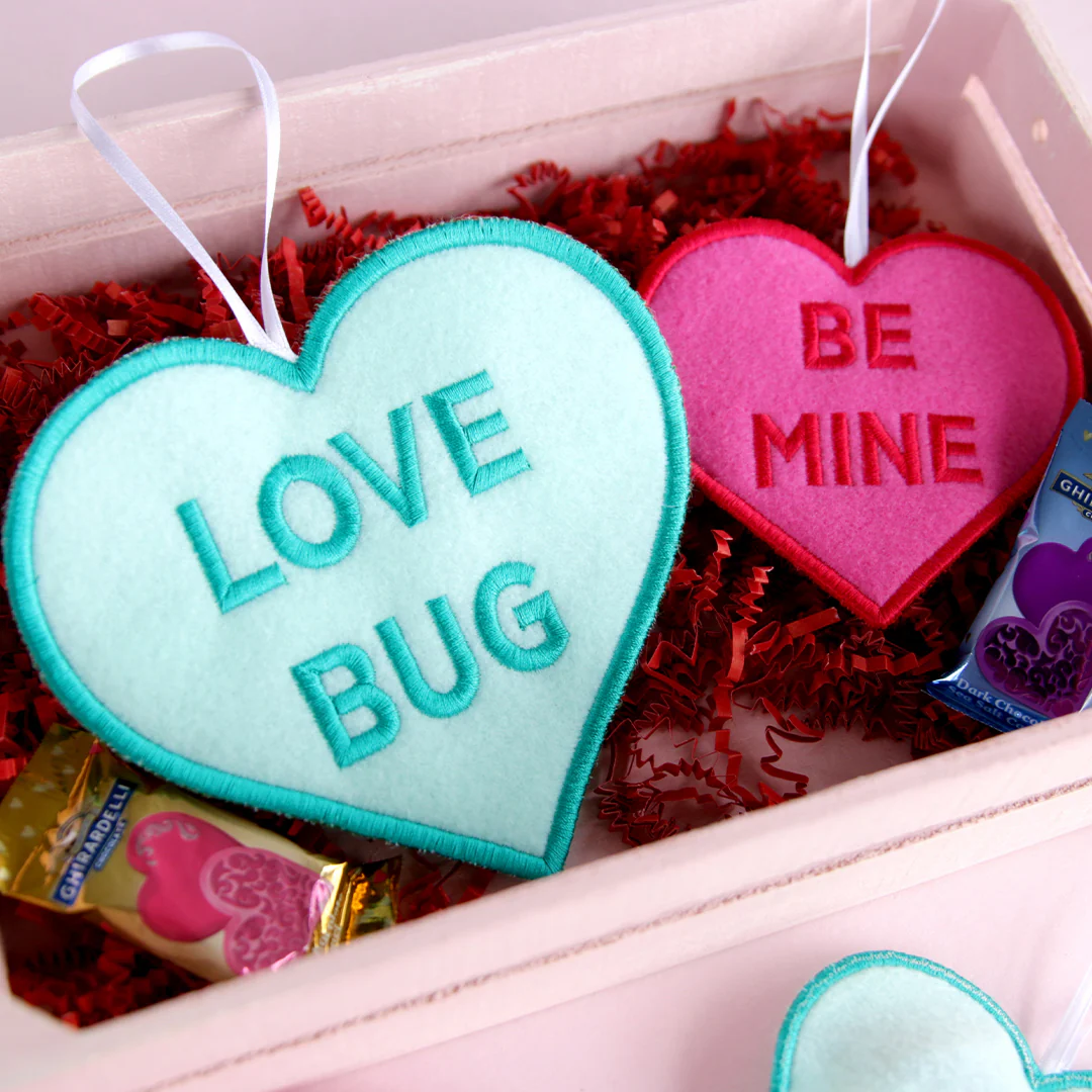 Candy Heart Treat Holder - Love Bug (In-the-Hoop) - Image 12