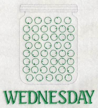 Canned Peas on Wednesday (Redwork)
