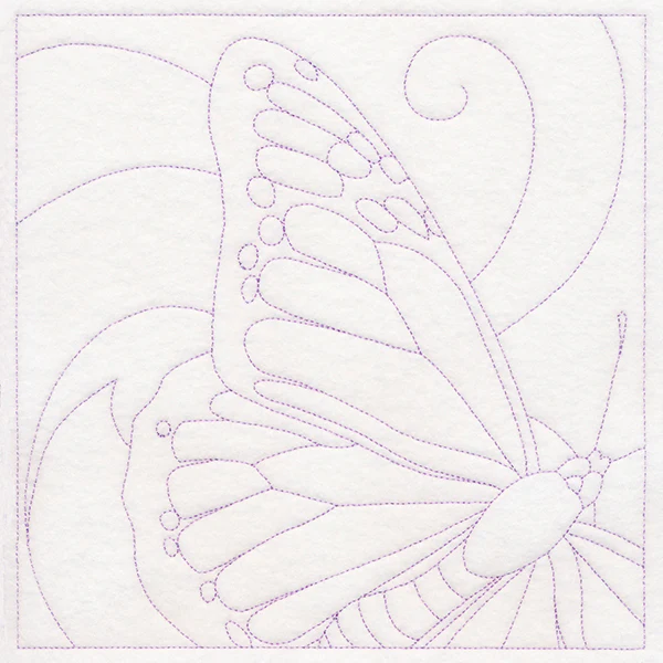 Captivating Butterfly Quilting Square (Double Run)