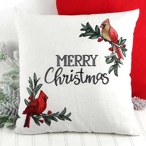 Cardinal at Christmas - Female - Image 2