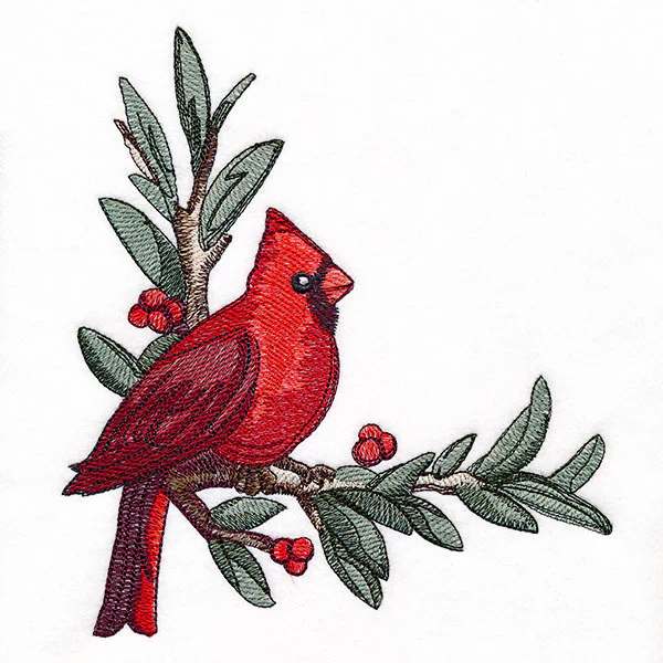 Cardinal at Christmas - Male - Image 7