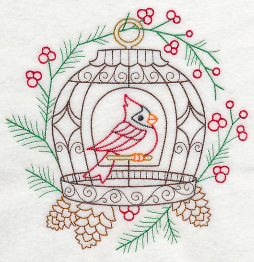 Cardinal Birdcage (Vintage) - Image 2