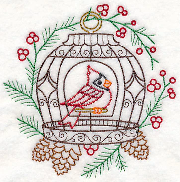 Cardinal Birdcage (Vintage) - Image 4