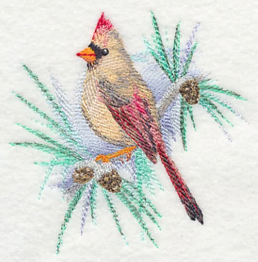 Cardinal (Female) in Watercolor - Image 4