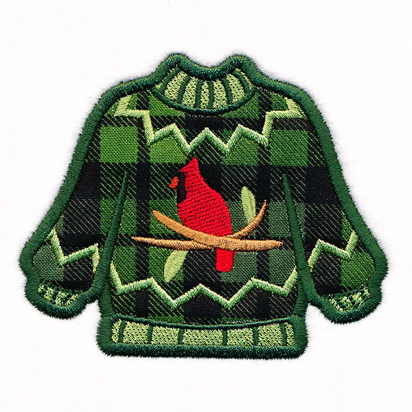 Cardinal Ugly Christmas Sweater (Applique) - Image 3