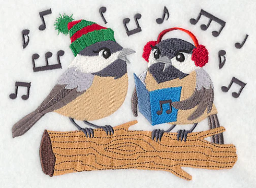 Caroling Christmas Chickadees - Image 2