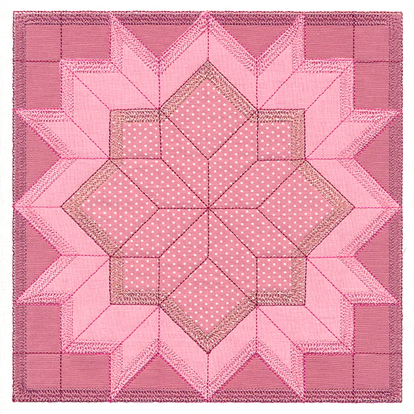 Carpenter's Star Quilt Block (In-the-Hoop)