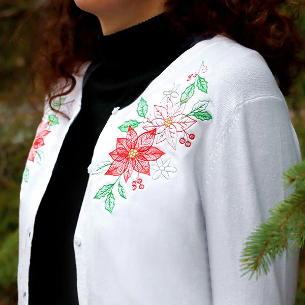 Cascading Poinsettias Christmas Feature - Image 8