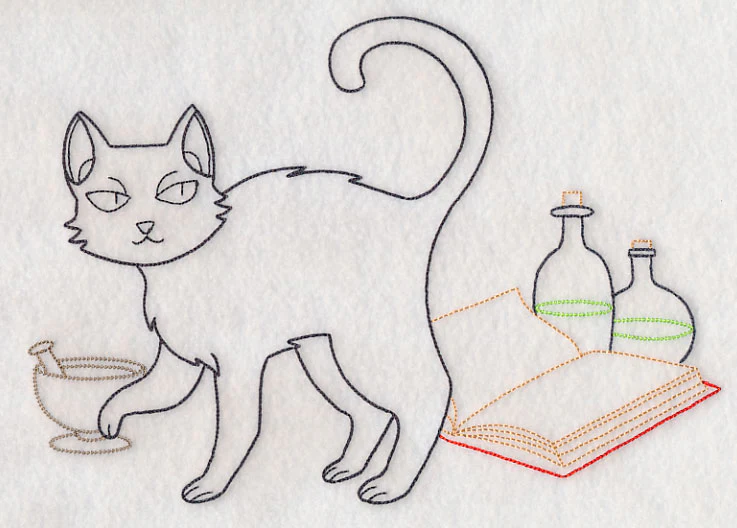 Cat with Potion Book (Vintage) - Image 5