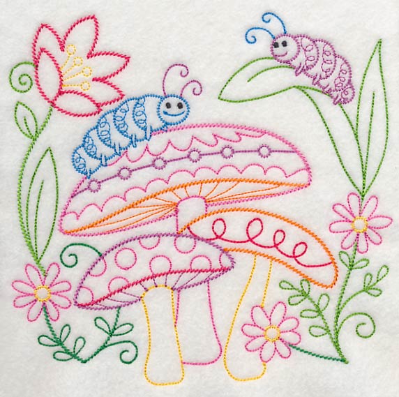 Caterpillars Enjoying Spring (Vintage) - Image 5