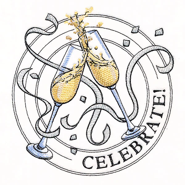 Celebrate Champagne Stamp - Image 3