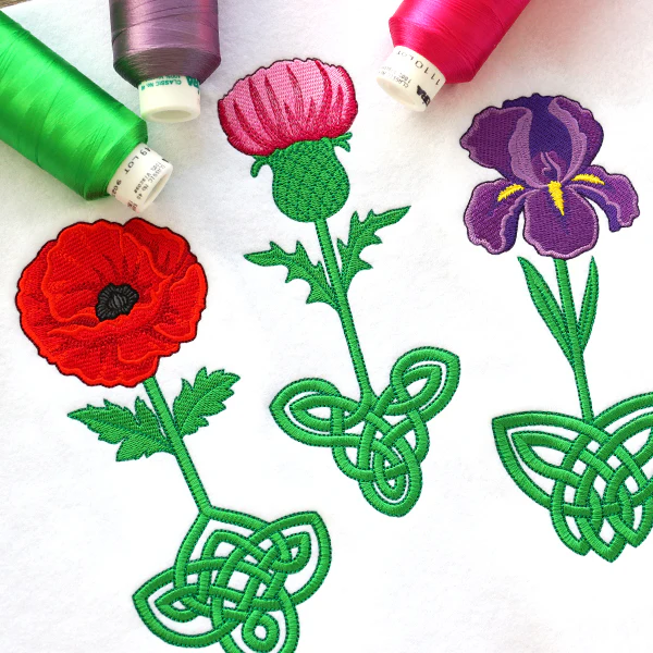 Celtic Knotwork Florals - Poppy - Image 19
