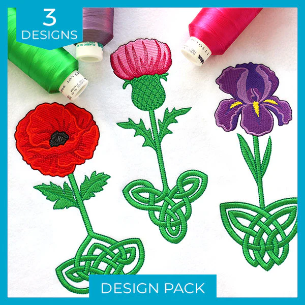 Celtic Knotwork Flowers Design Pack - Image 3