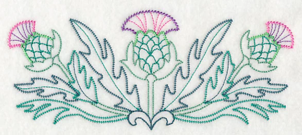Celtic Thistle Border (Vintage)