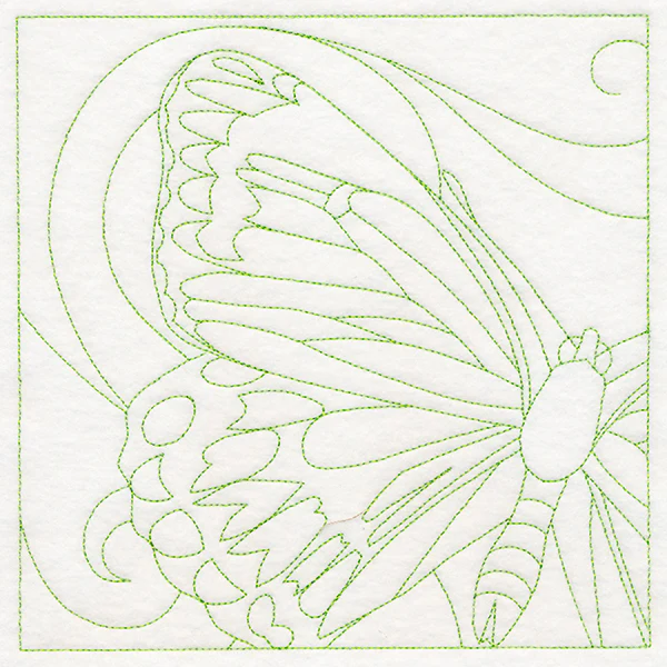 Charming Butterfly Quilting Square (Double Run) - Image 2