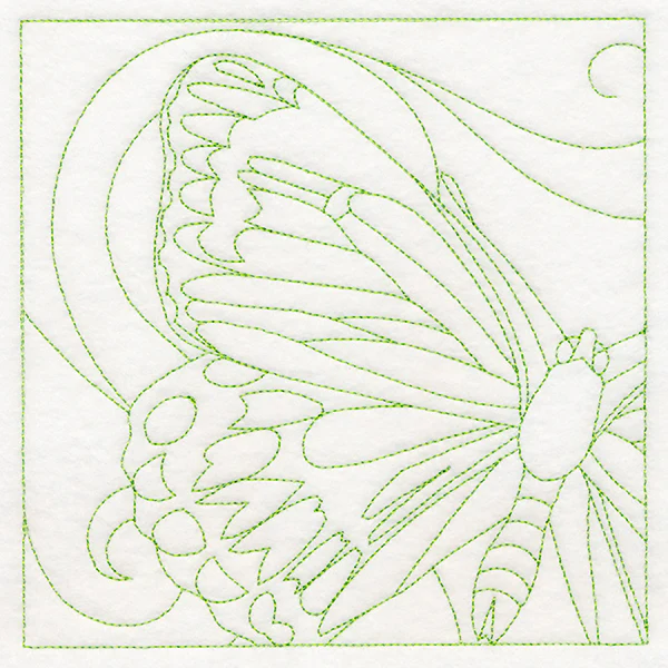 Charming Butterfly Quilting Square (Double Run) - Image 3