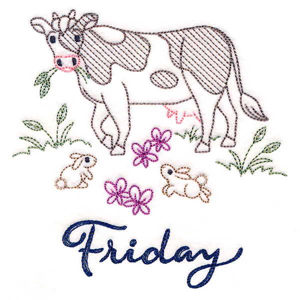 Charming Cow on Friday (Vintage) - Image 3