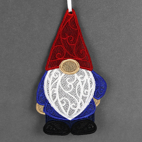Charming Gnome Ornament (Lace) - Image 3