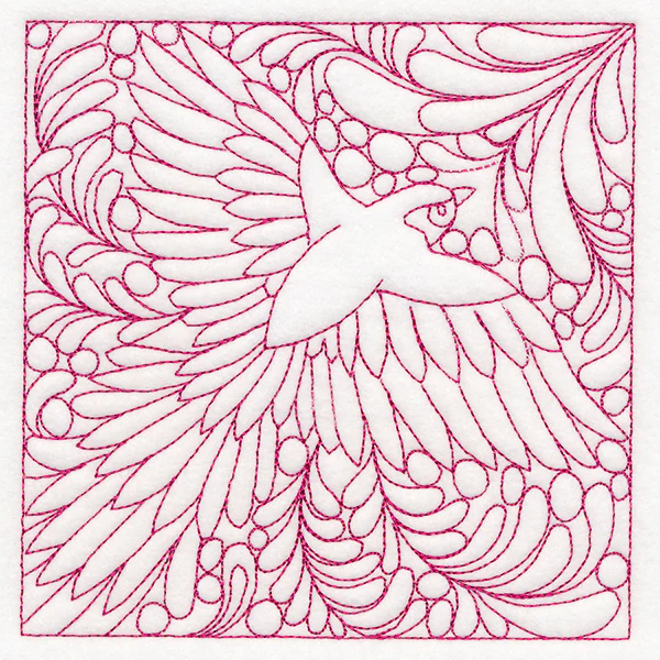 Charming Sparrow Quilting Square (Double Run) - Image 4