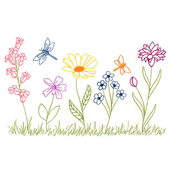 Charming Wildflower Border (Vintage) - Image 5