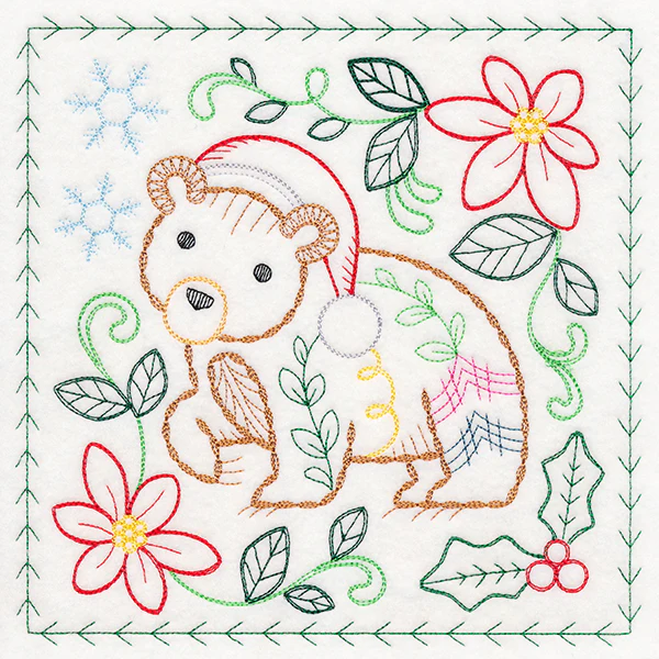 Charming Woodland Christmas - Bear (Vintage) - Image 5