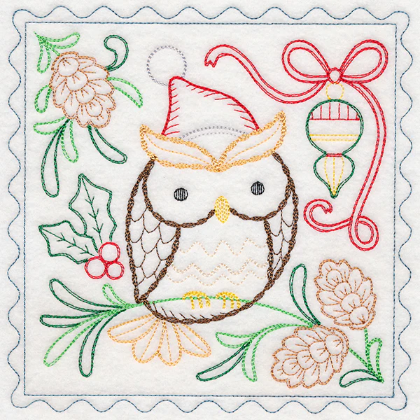 Charming Woodland Christmas - Owl (Vintage) - Image 2
