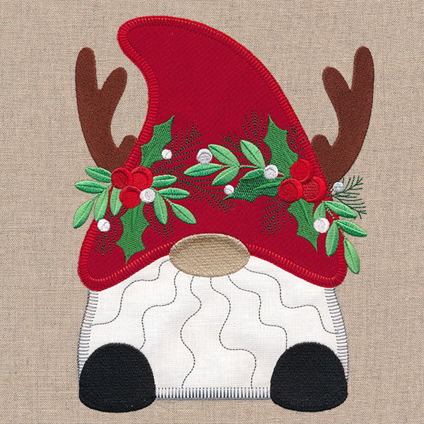 Cheerful Christmas Gnome (Heirloom Applique) - Image 8