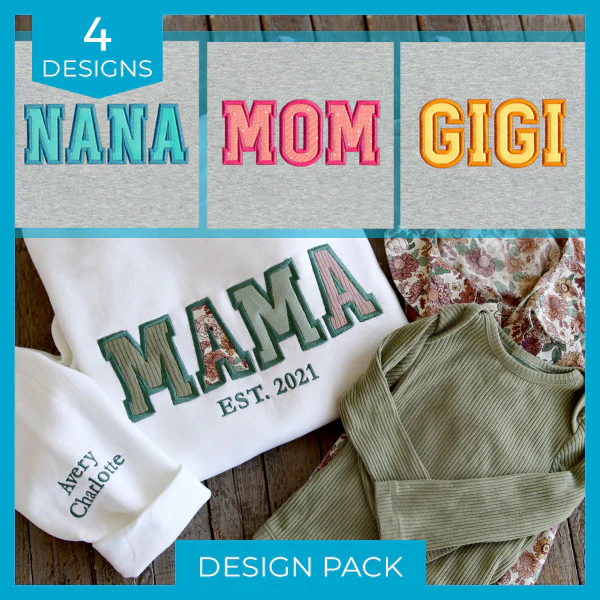 Cherished Letters (Applique) Design Pack - Image 6