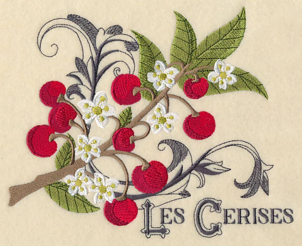 Cherries and Baroque Flourish (French) - Image 4