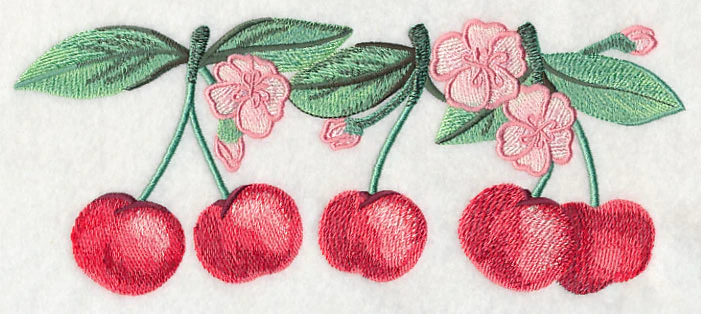 Cherry Blossoms Border in Watercolor - Image 2