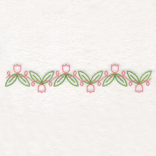 Chic Tulip Border (Vintage)