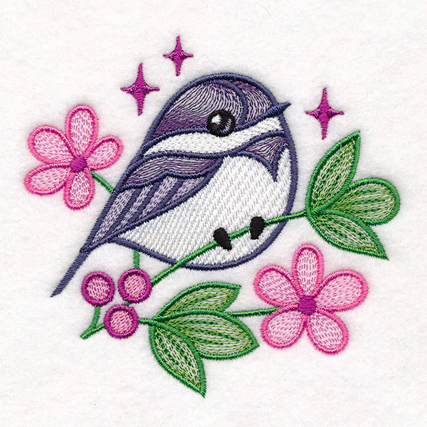 Chickadee and Blooms Pillow Pair - Image 18