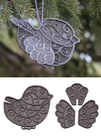 Chickadee in 3D (Lace) - Image 3