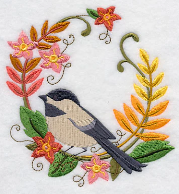 Chickadee in Autumn Wreath - Image 4