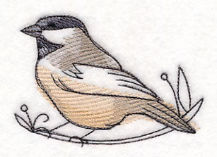 Chickadee in Watercolor - Image 5
