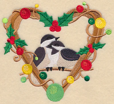 Chickadees Christmas Love Nest - Image 3