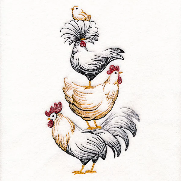 Chicken Stack Etching - Image 5