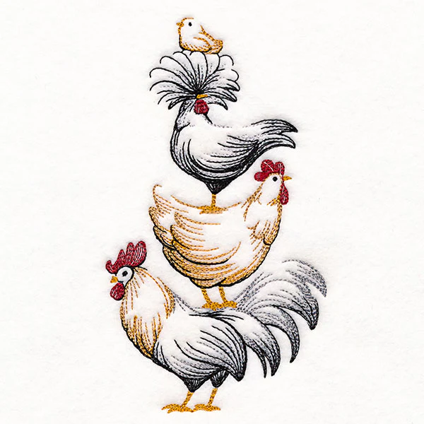 Chicken Stack Etching - Image 7