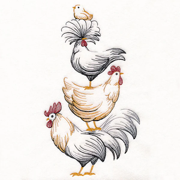Chicken Stack Etching - Image 9