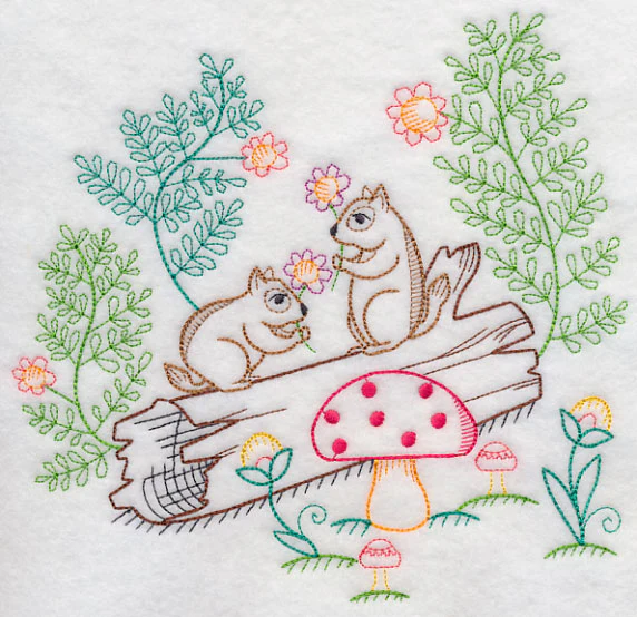 Chipmunks Picking Flowers (Vintage) - Image 5