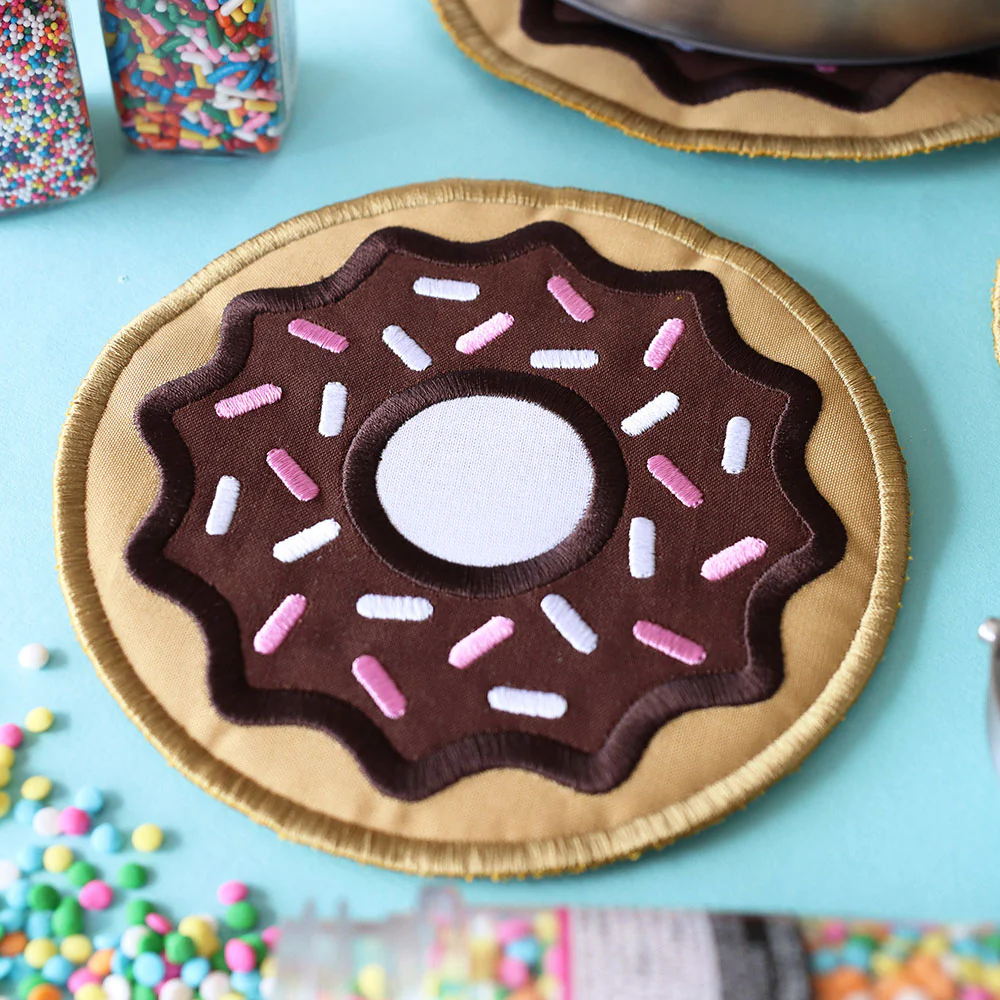Chocolate Sprinkle Donut Trivet (In-the-Hoop) - Image 4