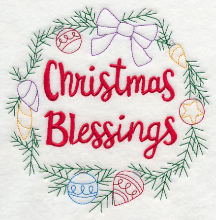 Christmas Blessings Wreath - Image 3